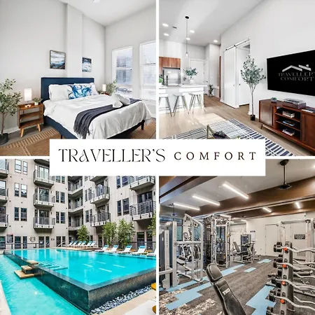Lux Downtown Fort Worth Retreat, Resort Style Pool, Gym And Parking